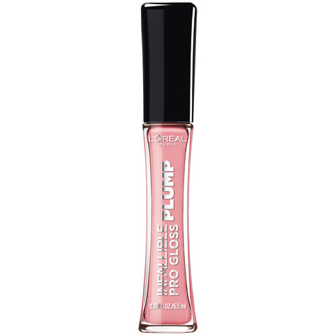 L’Oréal Paris Infallible Pro Gloss Plump Lip Gloss with Hyaluronic Acid, Long Lasting Plumping Shine, Lips Look Instantly Fuller and More Plump, Flush, 0.21 fl. oz.