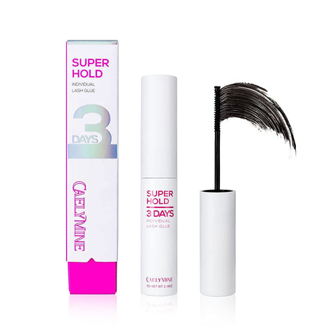 CAELYMINE Cluster Lash Glue, DIY Lash Extension Glue, Super Strong Hold 72 Hours for Individual Cluster Lashes&False Eyelashes, Waterproof Sensitive Glue, Latex Free 0.17fl.oz/5ml