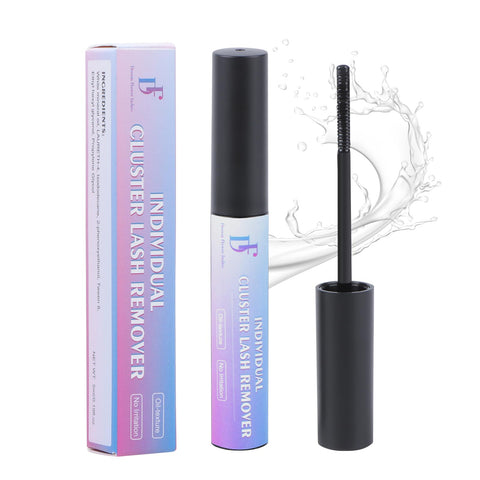 DF Lash Glue Remover, Eyelash Remover for Cluster Individual Lashes Non-Irritating DIY Eyelash Extensions Remover (5ml)