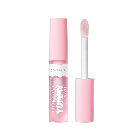 COVERGIRL Clean Fresh Yummy Gloss - Lip Gloss, Sheer, Natural Scents, Vegan Formula - Let’s Get Fizzical