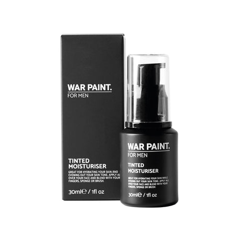 War Paint For Men Tinted Moisturizer & Light Foundation for Face - Vegan Friendly & Cruelty-Free - Natural Looking Makeup For Men - Light Shade - 30ml