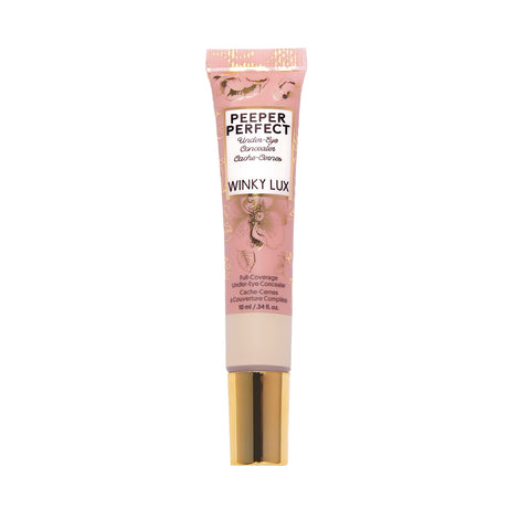 Winky Lux Peeper Perfect Under Eye Concealer, Concealer Makeup and Eye Brightener, Full Coverage Concealer for Dark Circles, Color Corrector and Eye Primer, With Collagen, Hyaluronic Acid and Vitamin E (Fair)