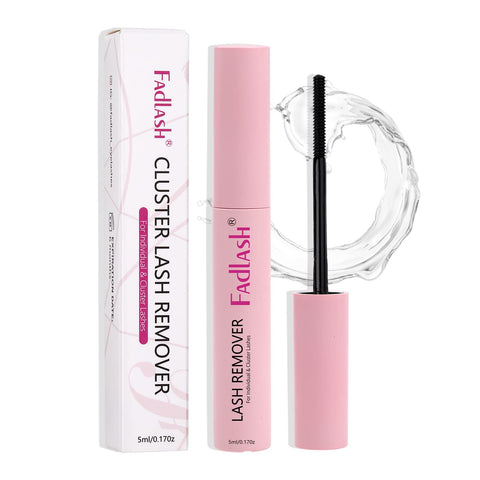 Cluster Lash Glue Remover 5 ML Lash Remover for Cluster Individual Lashes Soothing Non-Irritating Oil Lash Glue Remover Mascara Wand DIY Eyelash Extension Remover Self-Use at Home