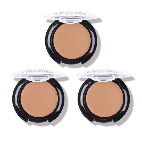 3 Pack Full Coverage Concealer Cream Makeup, Waterproof Matte Smooth Concealer Corrector Long Wearing for Dark Spot Under Eye Circles Cover (3×6g/0.2Oz, 52 Warm Natural)