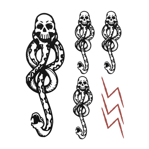 Snake Temporary Tattoo for Halloween Costume Accessories and Parties