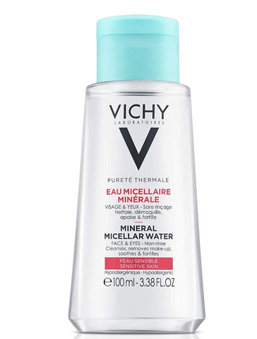 Vichy Pureté Thermale One Step Micellar Water Face Toner & Makeup Remover, Alcohol Free Facial Cleanser with Vitamin B5, Non-Drying for Sensitive Skin