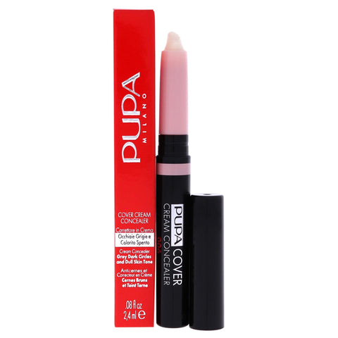 PUPA Milano Cover Cream Concealer - Offers Light To Medium Coverage - Corrects Dark Circles And Imperfections - Blendable Formula Enriched With Vitamin E - Neutralizes Skin - 006 Pink - 0.08 Oz