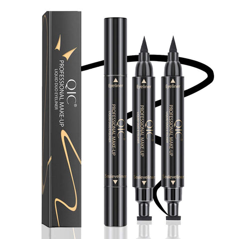 Winged Eyeliner Stamp-2Pens,Long Lasting Liquid Eyeliner Pen Waterproof Vamp Style Wingliner For Cat Eye