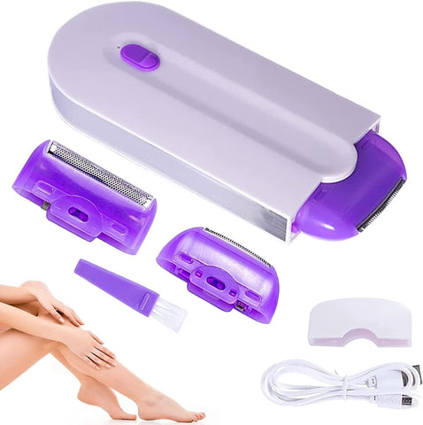 1 Set-Silky Smooth Hair Eraser Laser,Silky Smooth Hair Eraser, Painless Hair Removal Tool, Women Laser Rechargeable Epilator Remover, Smooth Touch Hair Removal Razor Sensor