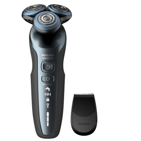 Philips Norelco 6880/81 Shaver 6800, Rechargeable Wet/Dry Electric Shaver, with Trimmer Attachment