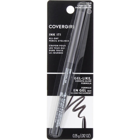CoverGirl Ink It! by Perfect Point Plus Eyeliner, Charcoal Ink [250] 0.06 oz (Pack of 2)