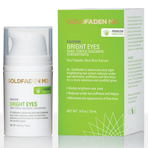 Bright Eyes Dark Circle Concentrate Brightening Eye Cream w/ Soy Peptide, Rice Bran Extract & Arnica | May Reduce Under Eye Darkness, Puffiness & Fine Lines for a More Youthful Glow 0.5 fl. oz.