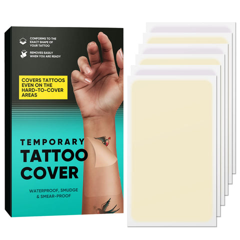 iTecFreely Tattoo-Cover-Up Waterproof-Sweatproof-Tattoo-Cover-Up-Tape Ultra-Thin-Breathable-Invisible-Patch-Concealer-Sticker-Suitable-for-Spot-and-Scar