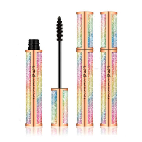 4D Silk Fiber Eyelash Mascara,Waterproof Thickening Long Lasting Smudge-Proof Natural 4D Fiber Mascara, Curling Lashes Lengthening Mascara, All Day Exquisitely , Extra Long 4D Mascara Black Volume And Length Pack of 2