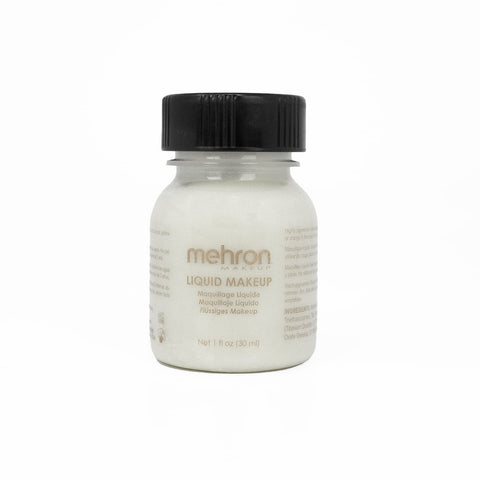 Mehron Makeup Liquid Face and Body Paint (1 oz) (White)