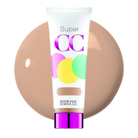 Physicians Formula Super CC+ Cream Color-Correction + Care Cream Full Coverage Light Foundation, SPF 30, Anti Aging Hydrating Serum, For Uneven Skin Tone, Dermatologist Approved