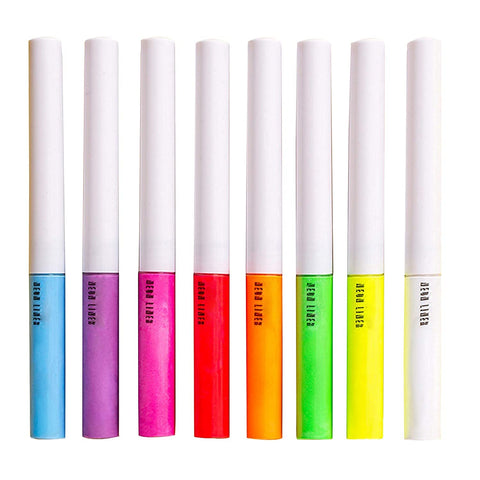 MAEPEOR Neon Liquid Eyeliner 8 Colors UV Glow Matte Eyeliner Waterproof & Smudgeproof Fluorescent Body Face Paint Makeup for Daily Wear and Halloween Christmas (Neon, Set 0801)