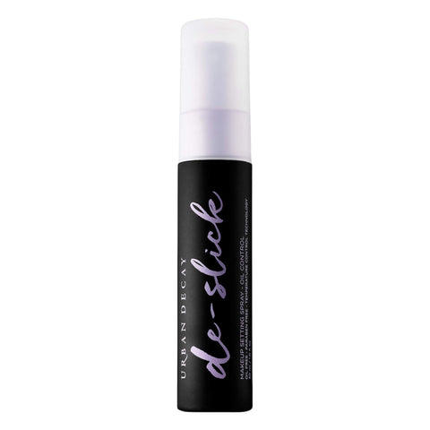Urban Decay De-Slick Oil Control Matte Makeup Setting Spray - Travel Size - Controls Oil, Blocks Shine & Locks Makeup in Place - Oil-Free, Microfine Face Mist - 1.0 fl. oz