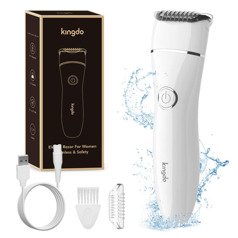 3 Gears Electric Razors for Women, USB Rechargeable Electric Shaver for Sensitive Skin, IPX7 Waterproof Wet Dry Epilator for Women, Bikini Trimmer for Women Pubic Hair, Face, Legs, Arms, Underarms