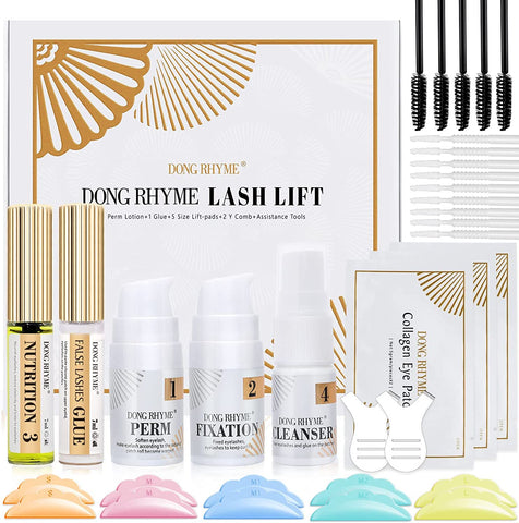 2023 Upgraded Lash Lift Kit, 2 in 1 Brow Lamination Eyelash Perm Kit, Professional Instant Lash Lift Extensions, Semi-Permanent Lash Lifting Curling Perming Wave, Salon Result for a Supermodel Look