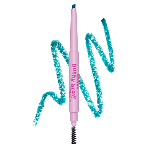 Lime Crime Bushy Brow Pomade Pencil, Sea Witch (Rich Teal) - 2-in-1 Brush & Pomade Pencil Gives Eyebrows Volume & Texture - Long-Lasting, Defining & Smudge-Proof - Vegan, Cruelty-Free