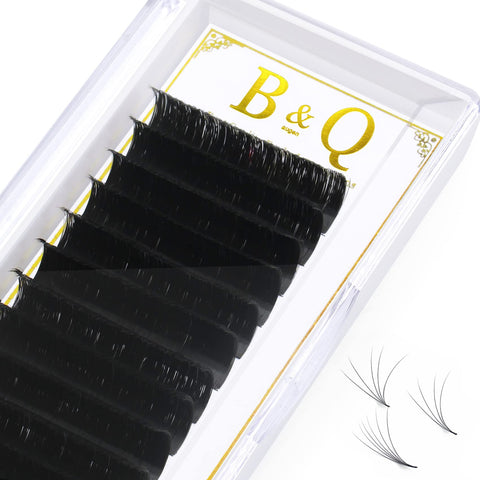 Volume Lash Extensions .03 .05 .07 .10 Easy Fan Volume Lashes C D curl Flowering Lash Extensions Mega Volume Lash Extensions 10-25mm Length (D-0.07, 14 mm)