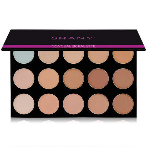 SHANY Masterpiece 15 Color Foundation, Concealer, Camouflage Palette/Refill - TONED