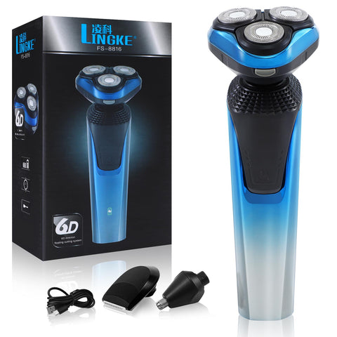 PHXCHAM Electric Razor for Men, Rechargeable Waterproof Electric Shaver, Wet & Dry Shaving with Pop-up Trimmer, 1 Hour Fast Charging, for All The Men in Your Life