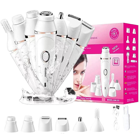 Pluxy Hair Removal for Face, Pluxy Epil Pro 3.0 Face Epilator for Women Facial Hair, 7 in 1 Pluxy Hair Removal, Pluxy Epilator for Face, Cordless Rechargeable Women Shaver Kit for All Skin Types