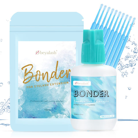 OBEYA Lash Bonder for Eyelash Extensions, Super Eyelash Bonder for Lash Extensions, Glue Accelerator for Better Bond, Lash Seal Lock Glue Fume Reduce Irritation, Proof Water Oil for Longer Retention