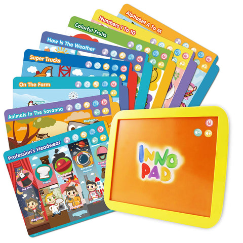 BEST LEARNING INNO PAD Smart Fun Lessons - Educational Tablet Toy to Learn Alphabet, Numbers, Colours, Shapes, Animals, Time for Toddlers