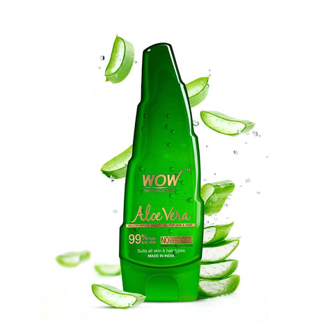 Wow 99% Pure Aloe Vera Gel - Ultimate For Skin And Hair - No Parabens, Silicones, Mineral Oil, Color, Synthetic Fragrance, 250 ML
