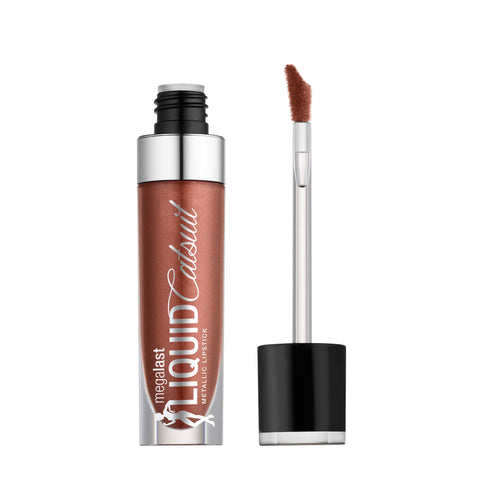 Wet n Wild Megalast Liquid Catsuit Metallic Lipstick, Ride on my Copper, 0.21 Ounce, 939A