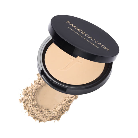 Faces Canada Weightless Stay Matte Compact Vitamin E & Shea Butter, Spf-20 Natural 02, 9 g