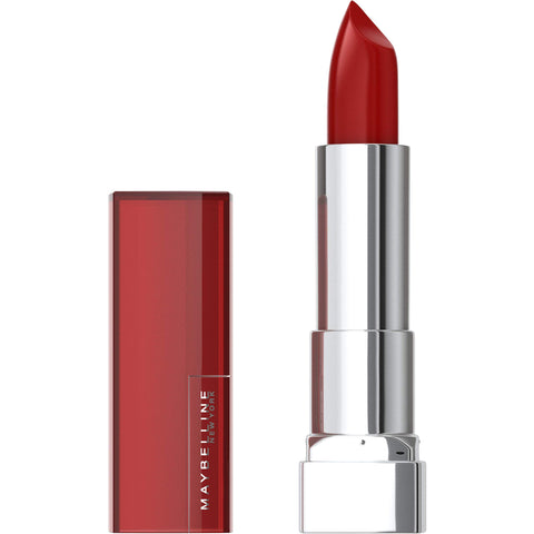 Maybelline Color Sensational Lipstick, Lip Makeup, Cream Finish, Hydrating Lipstick, Nude, Pink, Red, Plum Lip Color, Wine Rush, 0.15 oz; (Packaging May Vary)