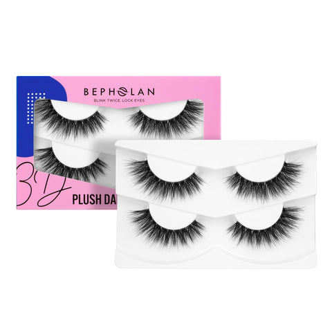 Lashes Natural Look False Eyelashes - Bepholan Fake Eyelashes 3D Super Fluffy False Lashes Mega Volume Wispy Lashes 2 Pairs Plush Daily Lashes,TJ14