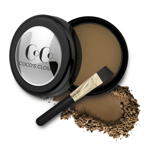 Water Resistant Eyebrow Powder Dark Blonde Tint - Buildable All-Day Brow Makeup Goes on Seamlessly for Natural, Long Lasting Definition. Easy to Apply Brow Powder Adds Rich, Warm Color