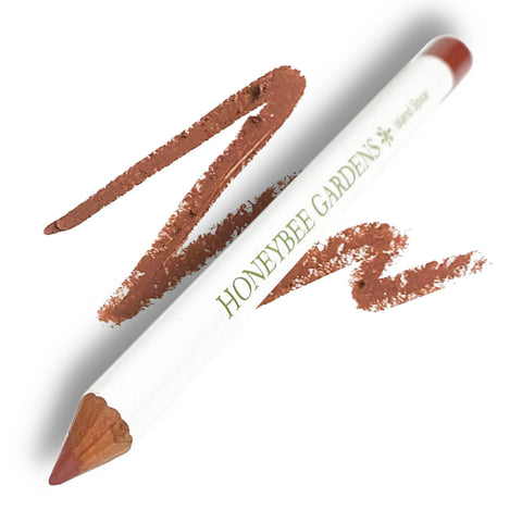 Honeybee Gardens Irresistible Cinnamon Lip Liner Pencil,Island Spice (rosey cinnamon) Ultra-Soft Yet Weightless On Lips - Gluten Free, Vegan, Cruelty Free, Paraben Free