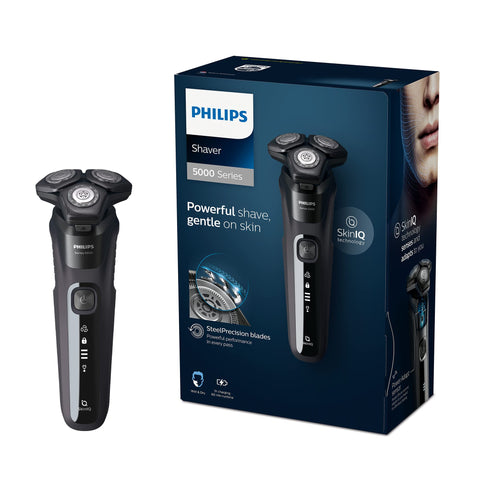 Philips Series 5000 Shaver Wet and Dry Electric Shaver, Beard, Stubble and Moustache Trimmer with SteelPrecision Blades Pop-Up Trimmer