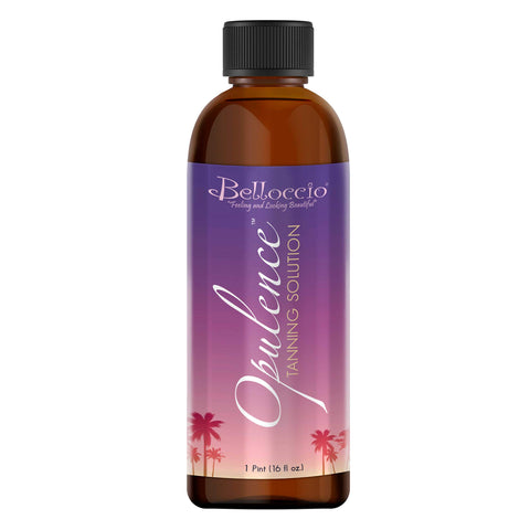 1 Pint of Belloccio "Opulence" Ultra Premium "DHA" Sunless Tanning Solution with Dark Bronzer Color Guide