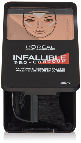 L'Oréal Paris Infallible Pro Contour Palette, Deep/Profound, 0.24 oz.