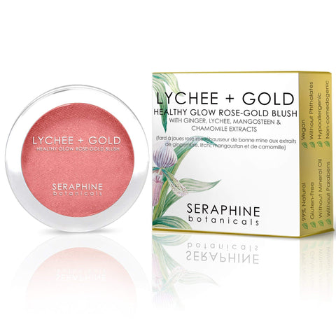 Seraphine Botanicals Lychee + Gold Healthy Glow Rose-Gold Blush