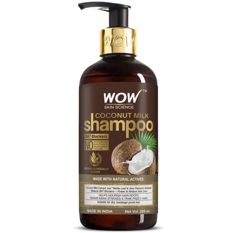 WOW Coconut Milk Shampoo, 300 ml