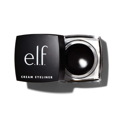 e.l.f. Cream Eyeliner, Water-Resistant Smudge-Proof, Black , 0.17 Ounce
