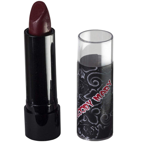 Bloody Mary Lipstick Professional Hollywood Makeup Quality -Creamy & Long Lasting - Fashionable Eccentric Gothic Style - Ideal For Halloween - Unique Color & Rich Pigment (Blood Red)
