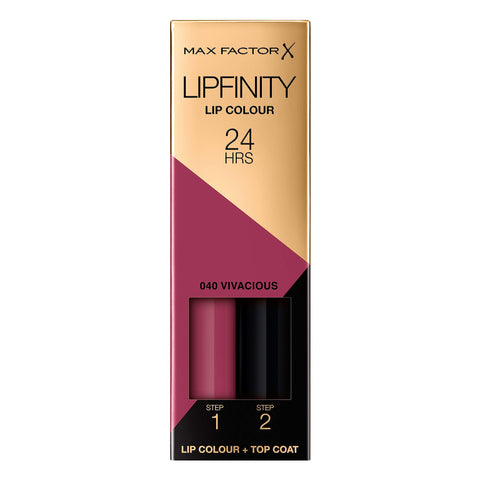 Max Factor Lipfinity Lip Stick, No.040 Vivacious, 0.14 Ounce