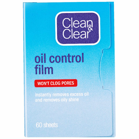 Oil Control Film, Oil Blotting Paper the Same Series with Clean & Clear Oil Absorbing Facial Sheets, 60 sheets Makeup Friendly High-performance Handy Face Blotting Paper for Oily Skin