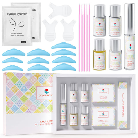 Buqikma 2023 Upgraded Lash Lift Kit Brow Lamination Kit 2 in 1 Perming Lifting Eyelash Perm Kit Professional Eyelash Lift Kit for Salon and DIY Home Use 10-12 Weeks Long Lasting Lash Lift and Tint Kit