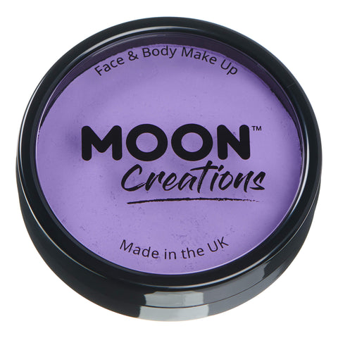 Moon Creations Pro Face & Body Paint Cake Pots Lilac - Professional Water Based Face Paint Makeup for Adults, Kids - 1.26oz