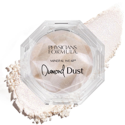 Physicians Formula Diamond Dust Mineral Powder Starlit Glow, Translucent Setting Powder Makeup, Finishing Powder For Face, Clean Beauty, Dermatologist Approved